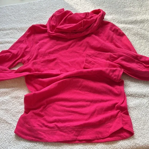 Aeropostale XS lightweight hoodie hot pink preppy teen tween beach vacation - Picture 3 of 6